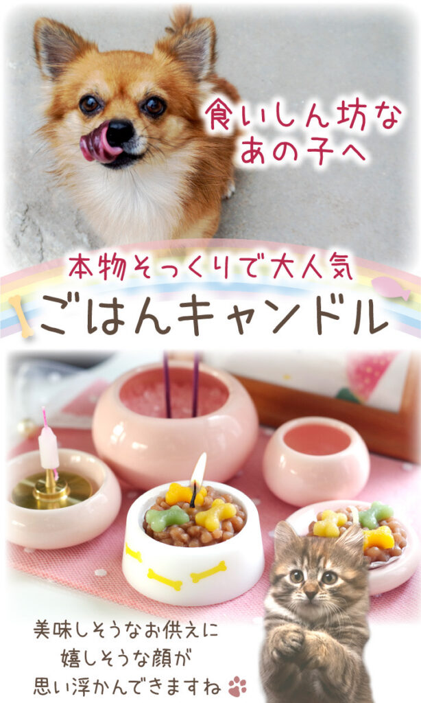 ご飯キャンドル