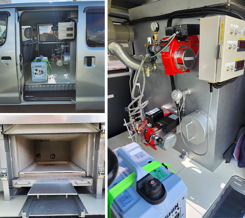 火葬車の火葬炉について